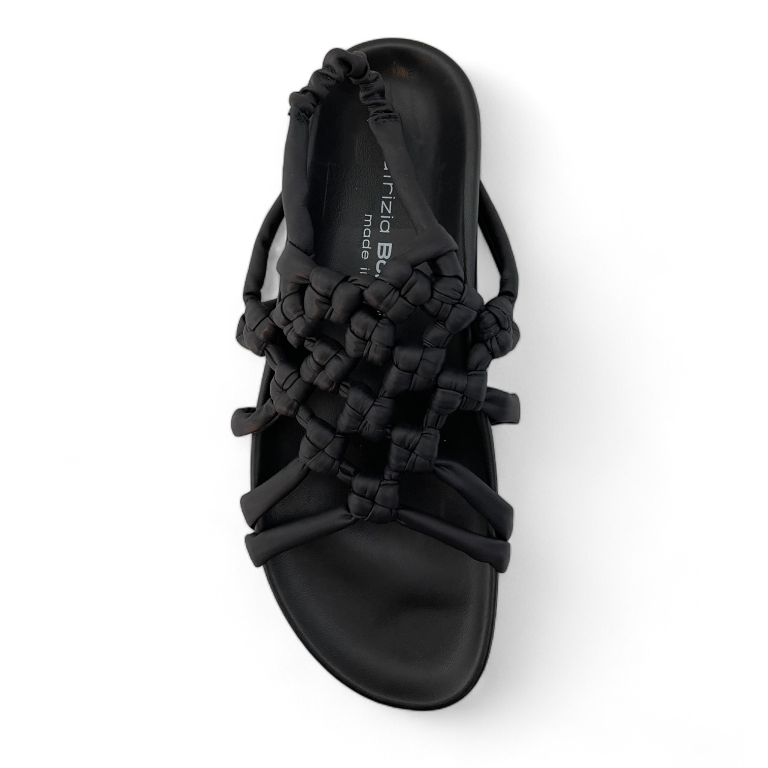 PATRIZIA BONFANTI DOVER  ALISON COTTON DAMEN PLATEAU-SANDALETTE SCHWARZ.