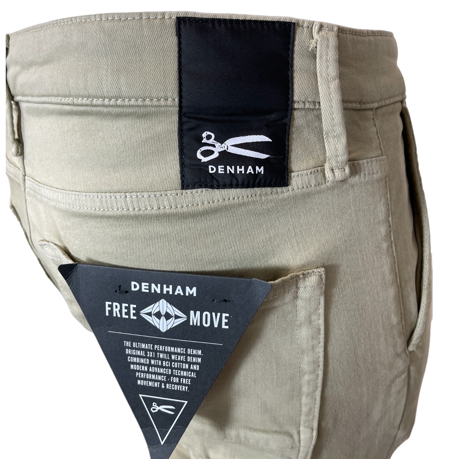 DENHAM YORK BLFMC HERREN CHINO HOSE STRETCH BRITISH KHAKI