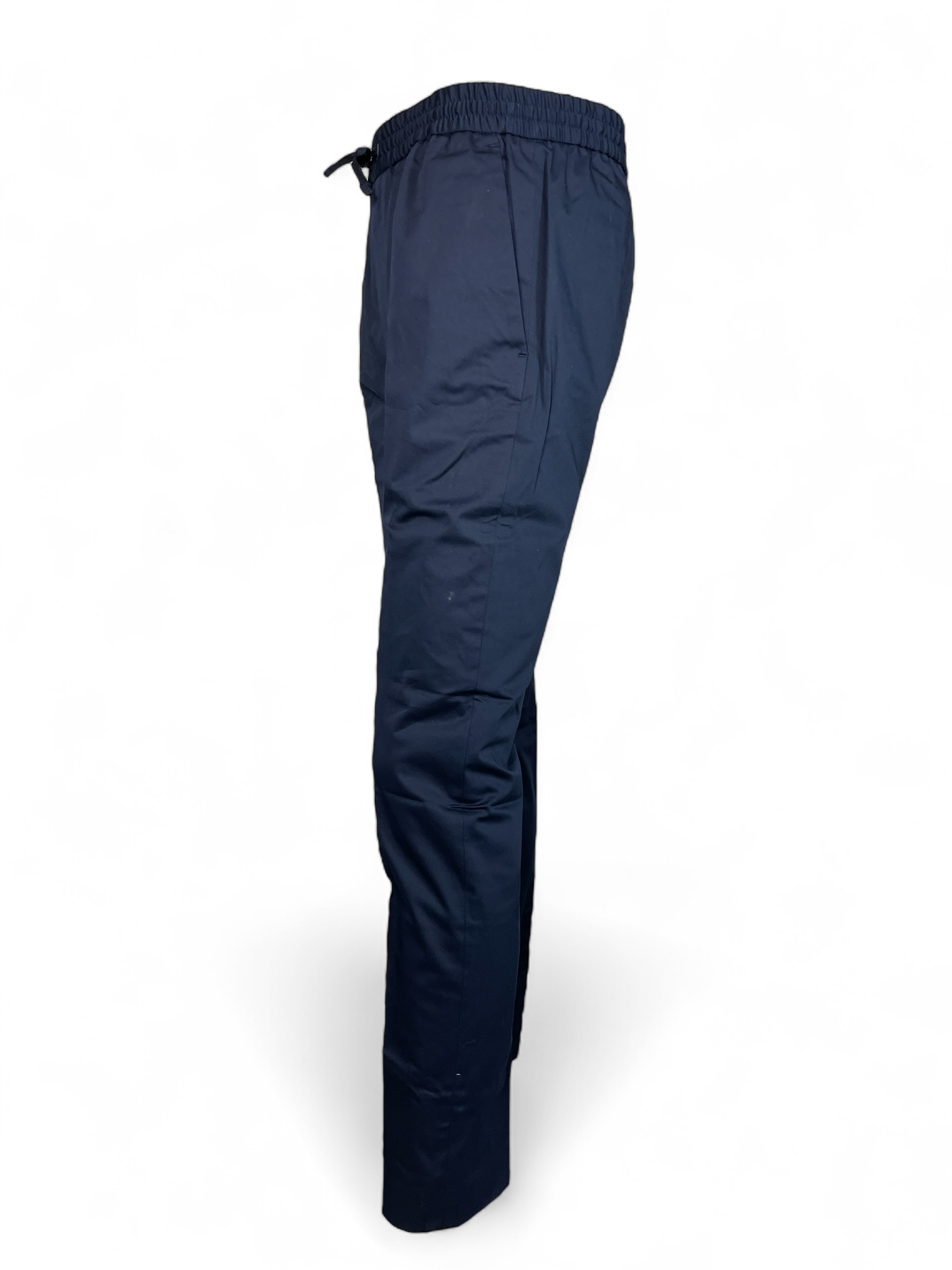 CALVIN KLEIN  K10K114467 STRETCH SATEEN CHINO HOSE JOGGER BLUE