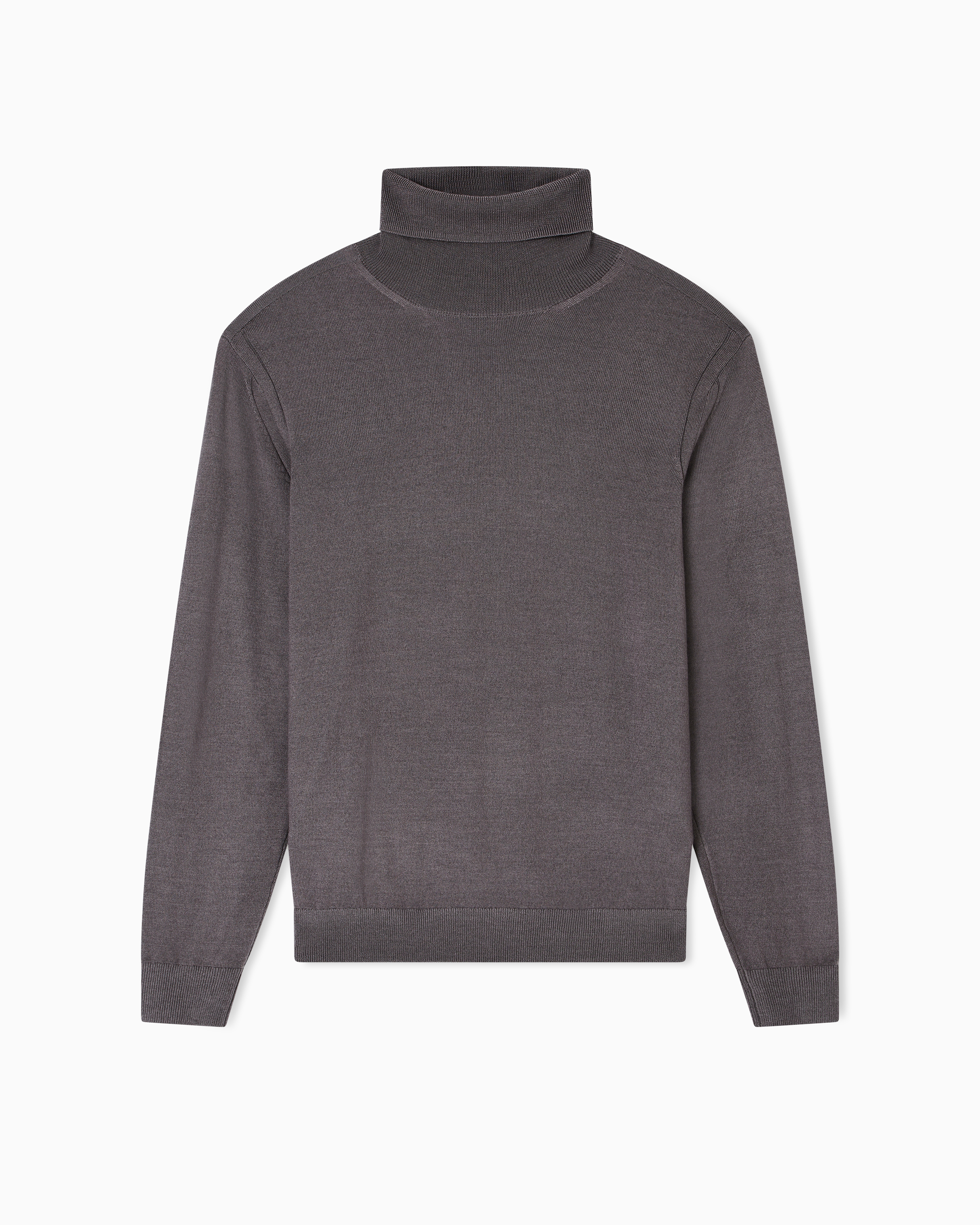 ARMANI  XM000900 AF11982 FEINSTRICK ROLLKRAGEN PULLOVER GRAU