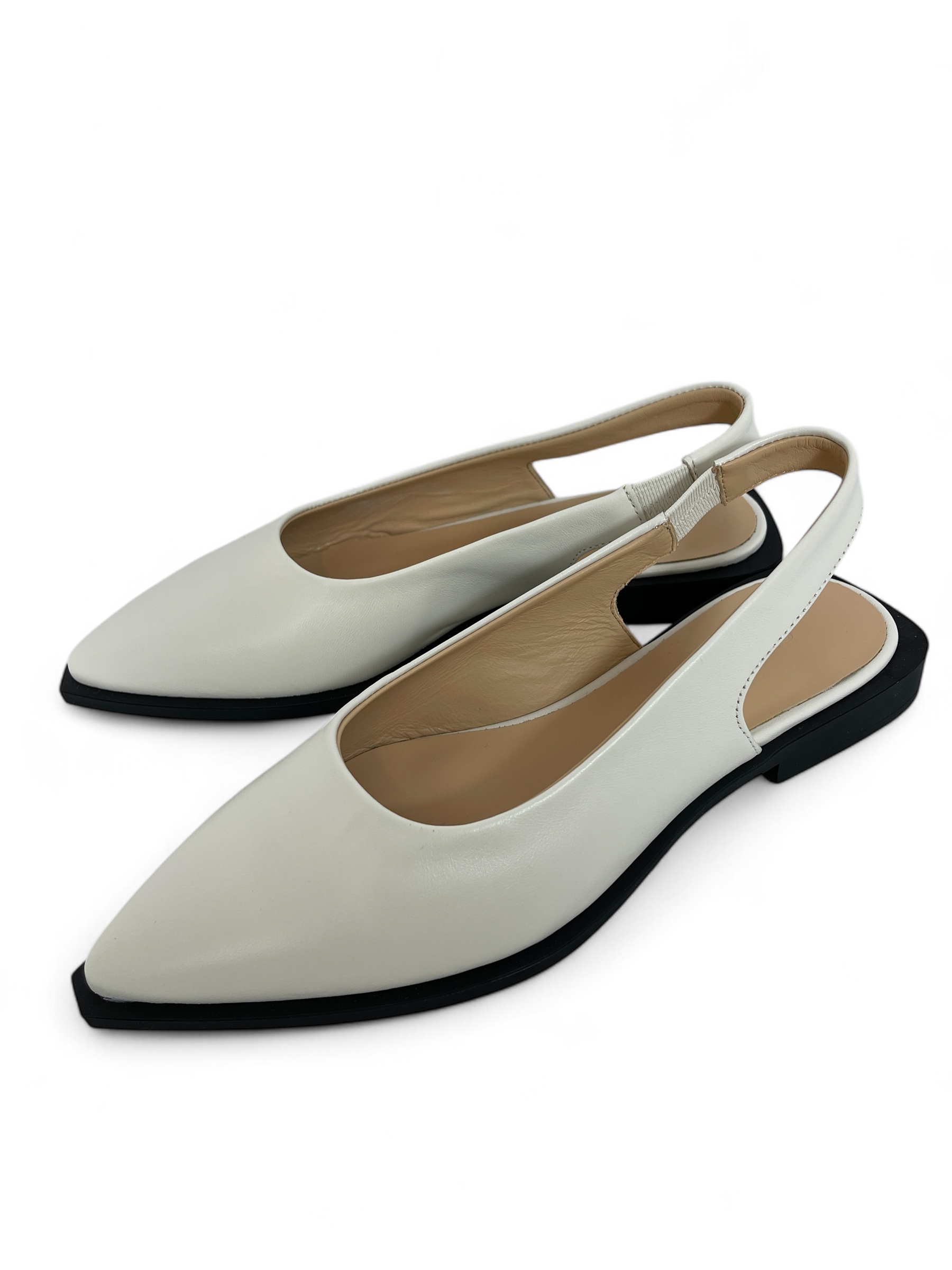 COPENHAGEN - CPH416 LEATHER DAMEN SLINGPUMPS CREAM