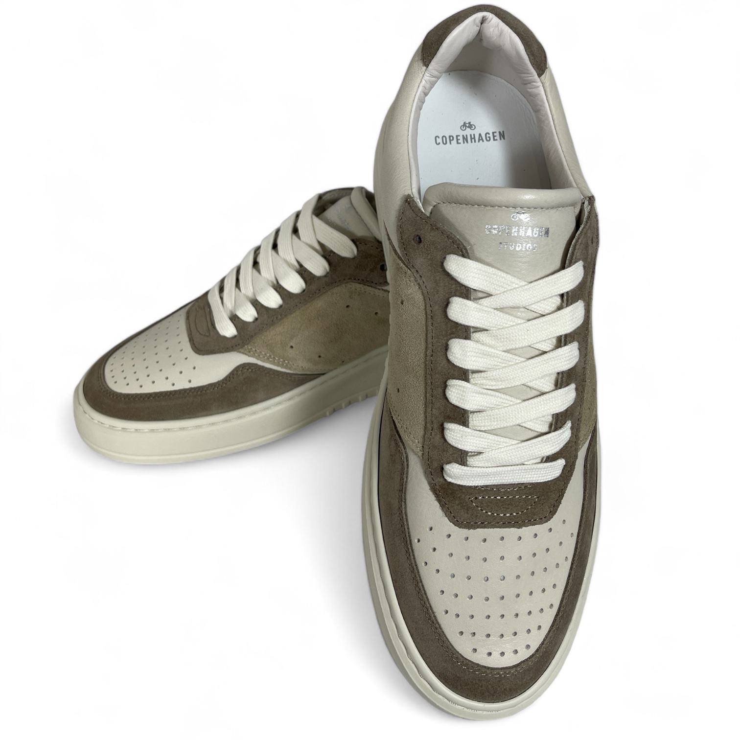 COPENHAGEN CPH1M  LEATHER MIX HERREN SNEAKER CREAM