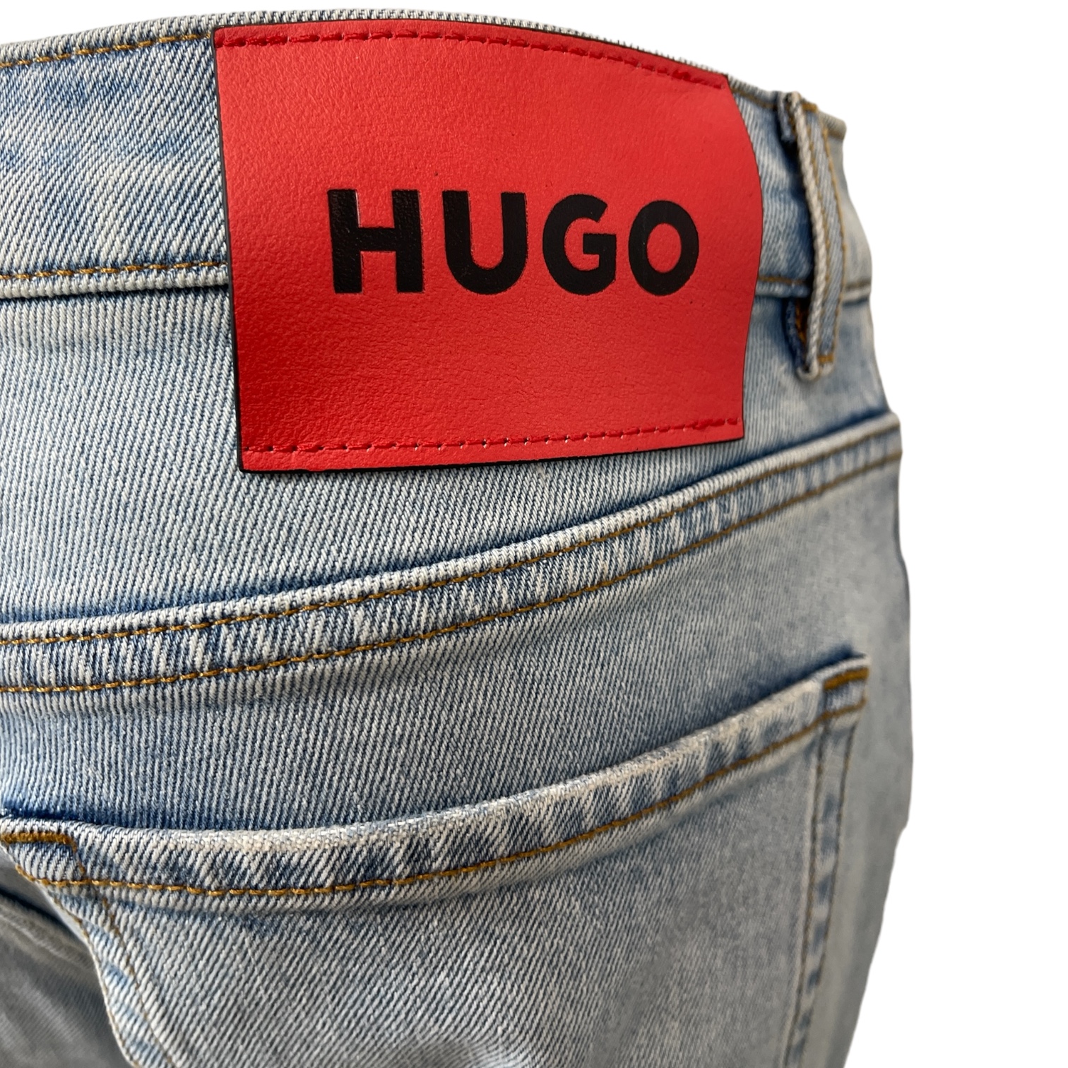 HUGO 50511339  634 10258279 01 Herren Jeans Tapered Light/Pastel Blue