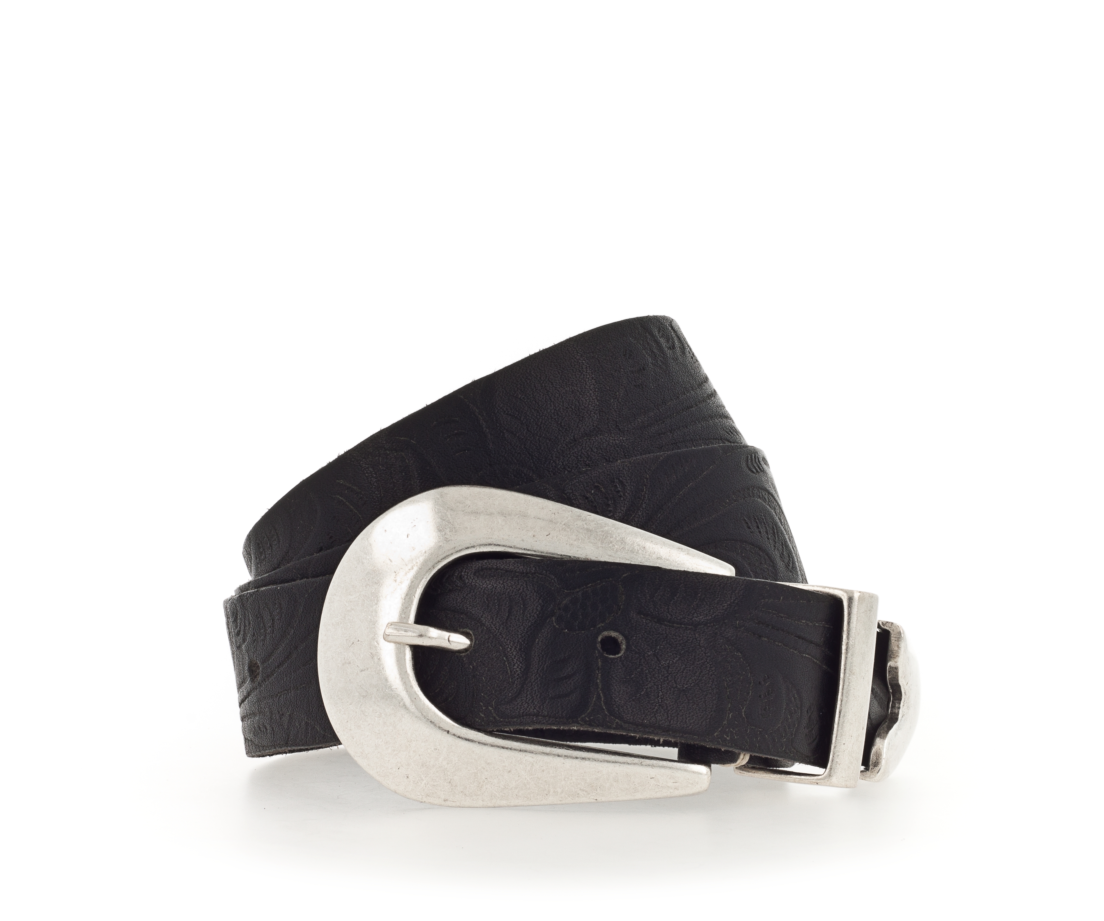 B.BELT BB0974L25 Wanda  Damen Gürtel 30 mm schwarz