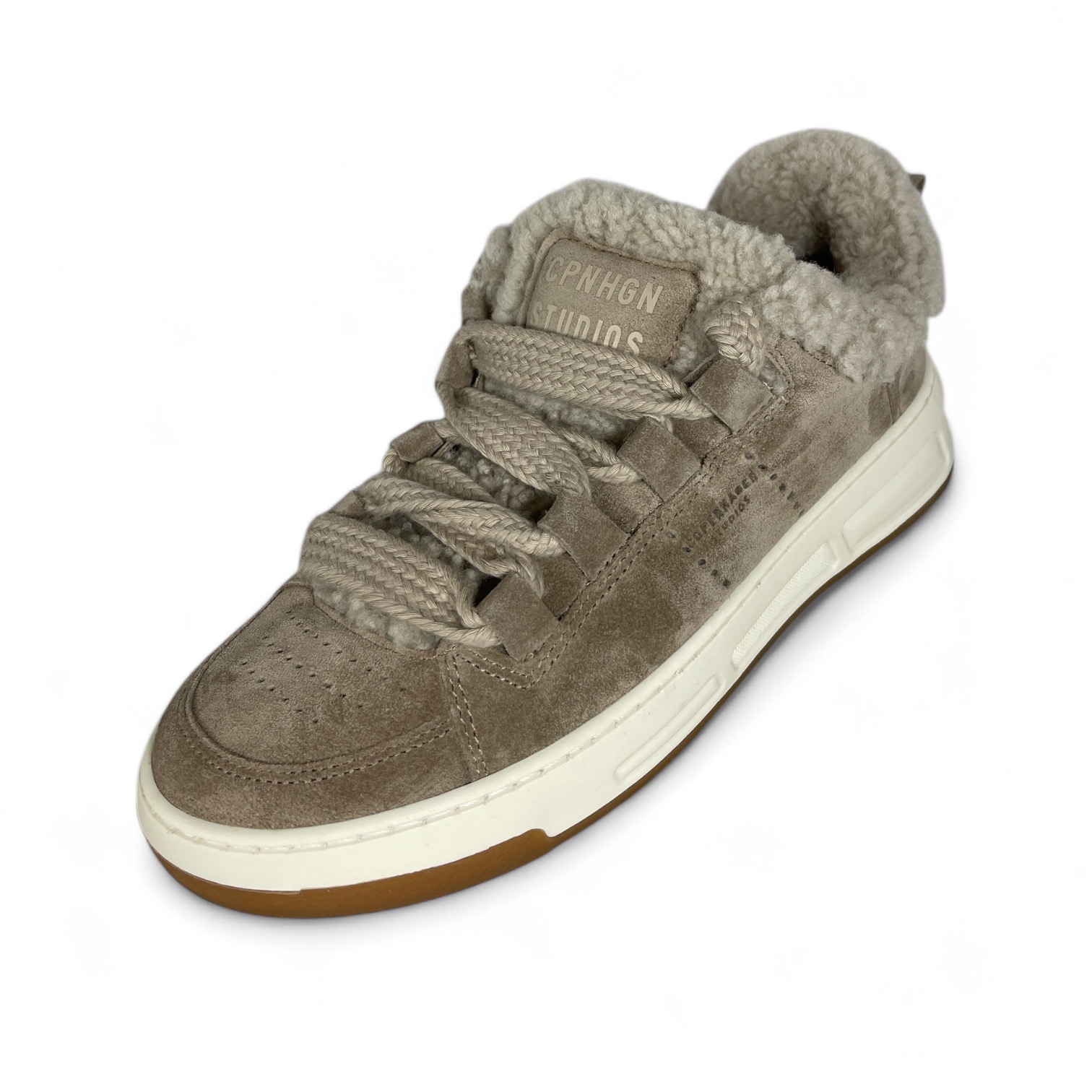 COPENHAGEN - CPH213 SUEDE TEDDY DAMEN SNEAKER TAUPE