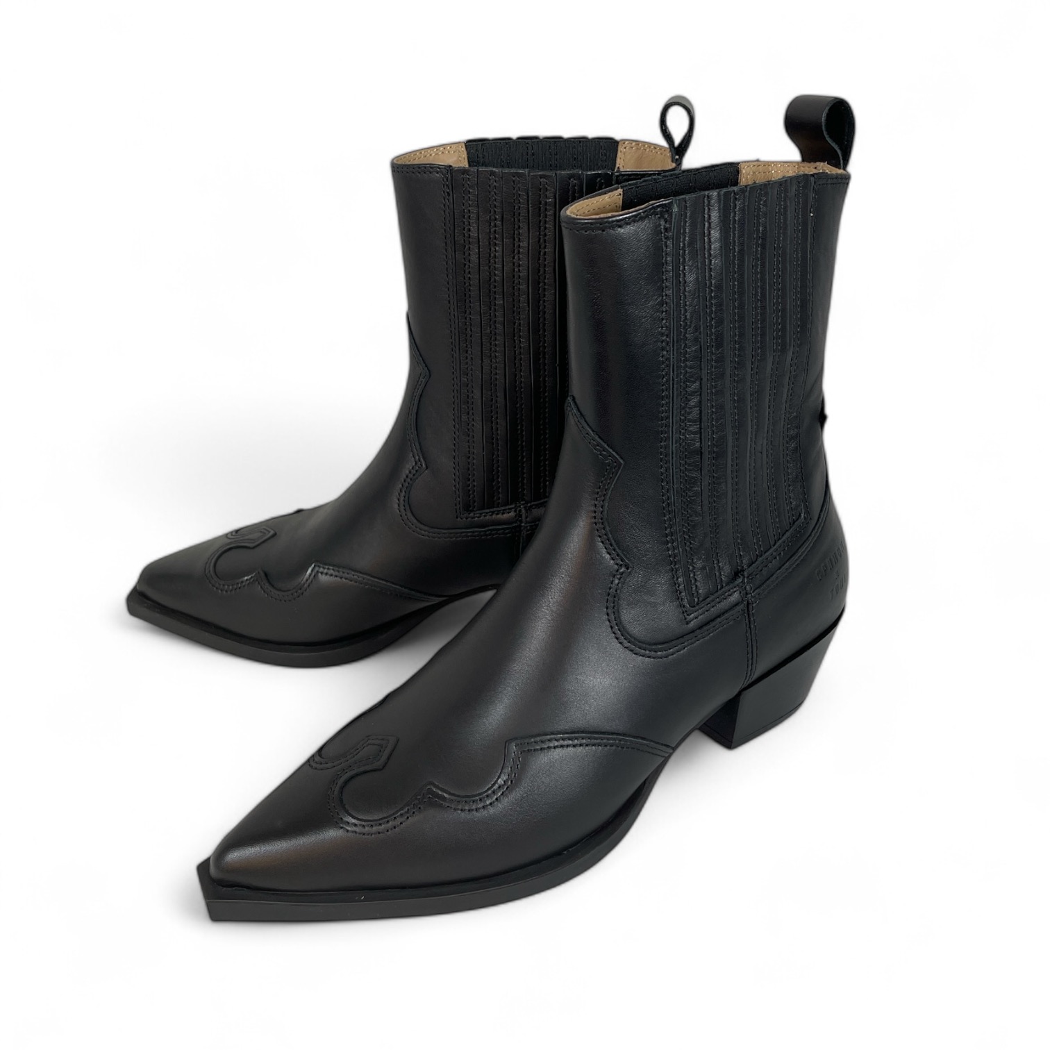 COPENHAGEN - CPH284 Toni Garrn leather Damen Cowboy Boot Black