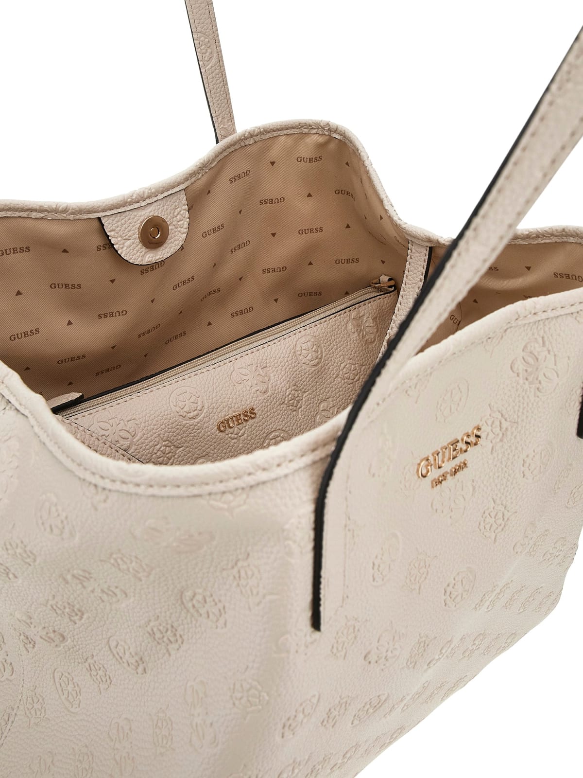 GUESS HWPG93 18290  2-in-1 Tasche Logo Beige