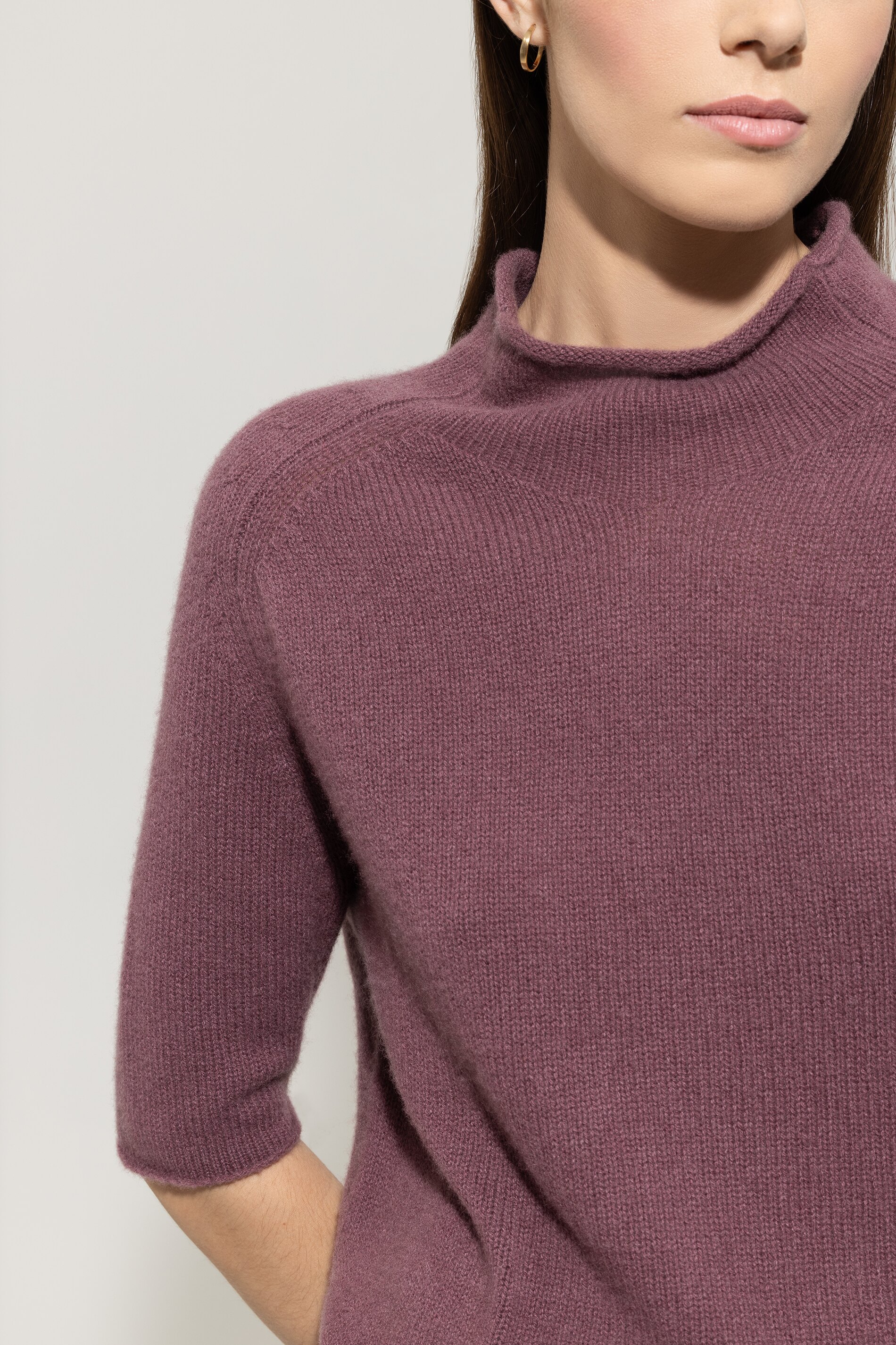 LUISA CERANO  128715/5871-0  Pullover Kurzarm Kaschmir-Mix Heather