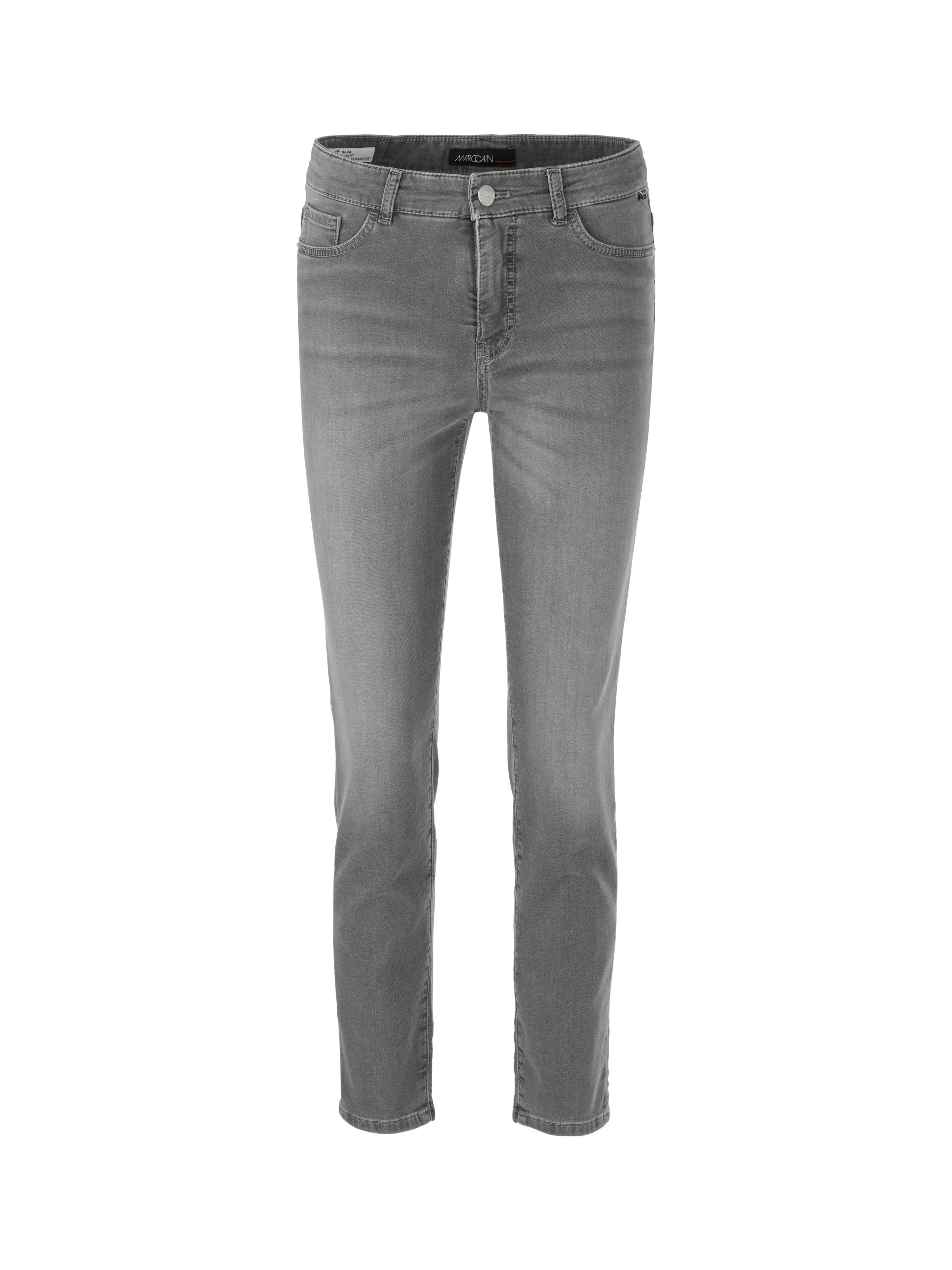 MARC CAIN  XP 82.04 D58 Damen Jeans SILEA in samtweichem Cottonstretch grey