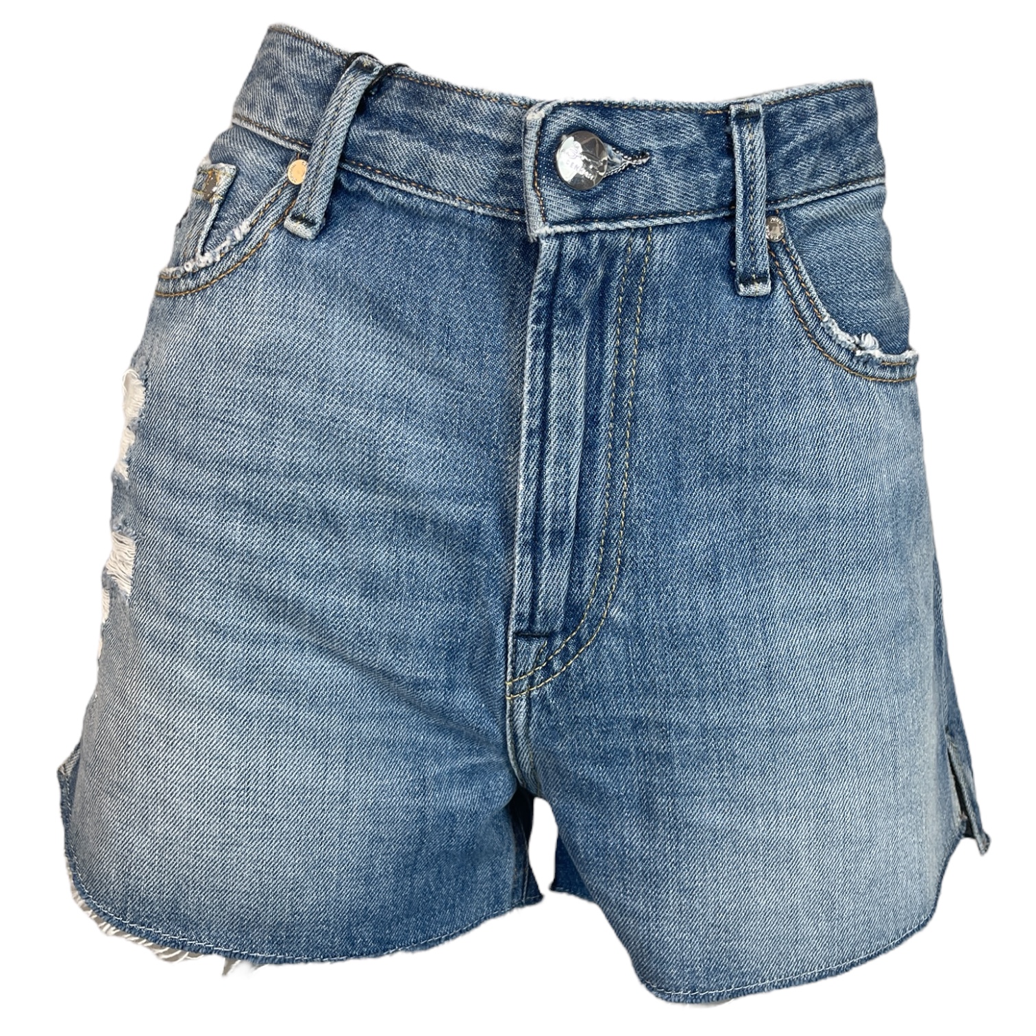 DENHAM 02-23-04-16-002 BRITT SHORT HWW DAMEN SHORTS MID BLUE