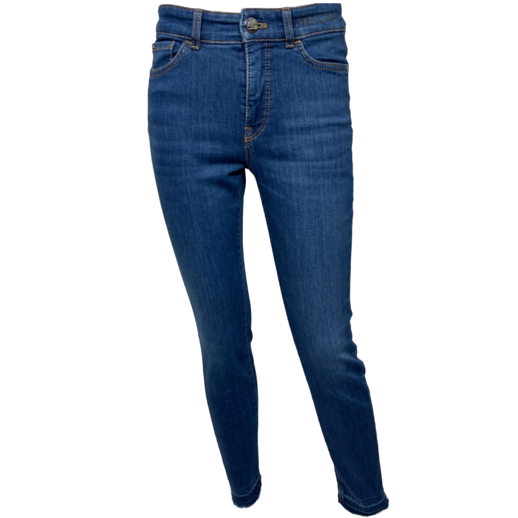 MARC CAIN UP 82.03 D71 Damen Jeans Rethink Together SILEA Slim Fit Blau 353