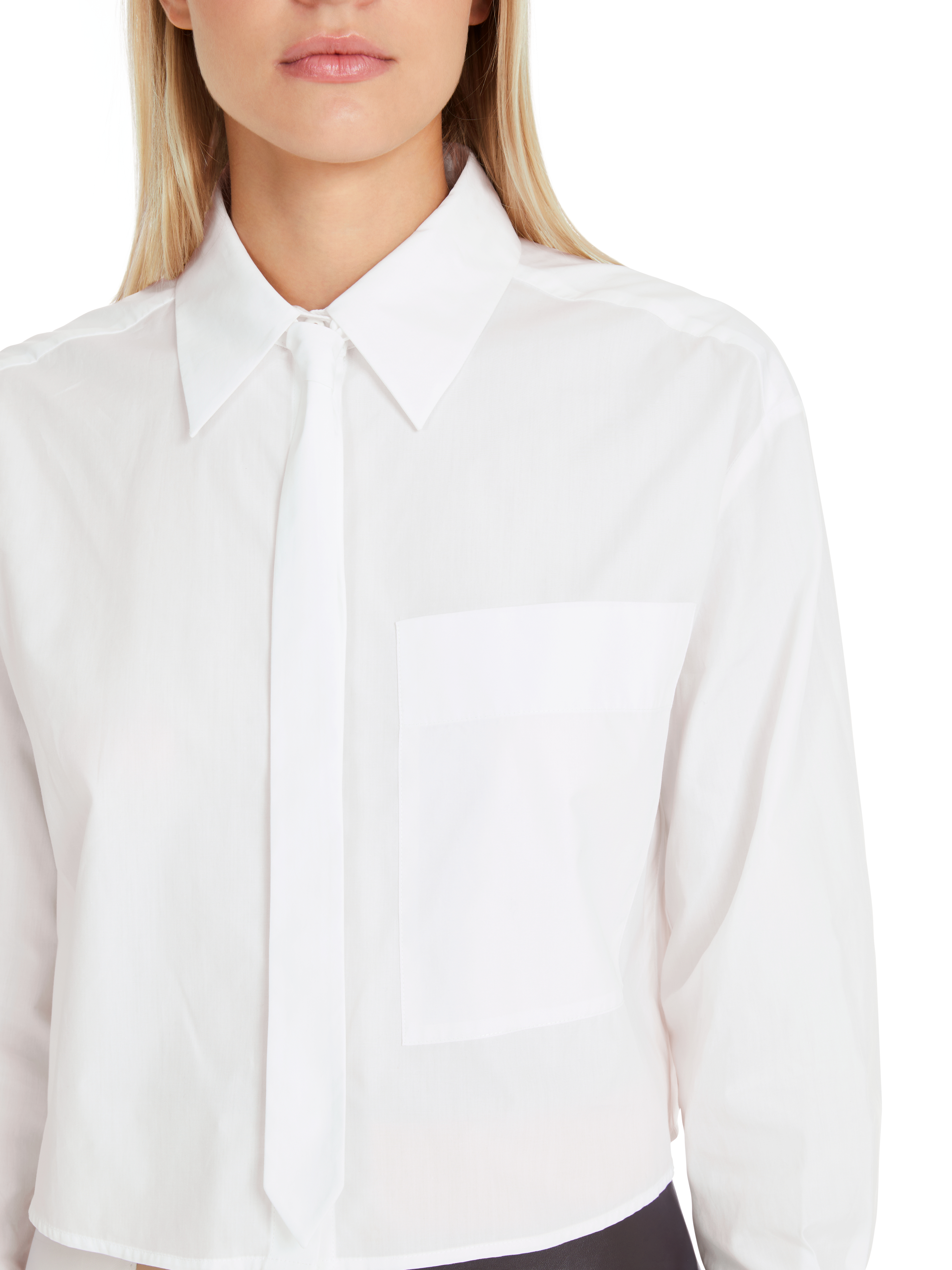 MARC CAIN YC 51.09 W91 Bluse im cropped Schnitt white