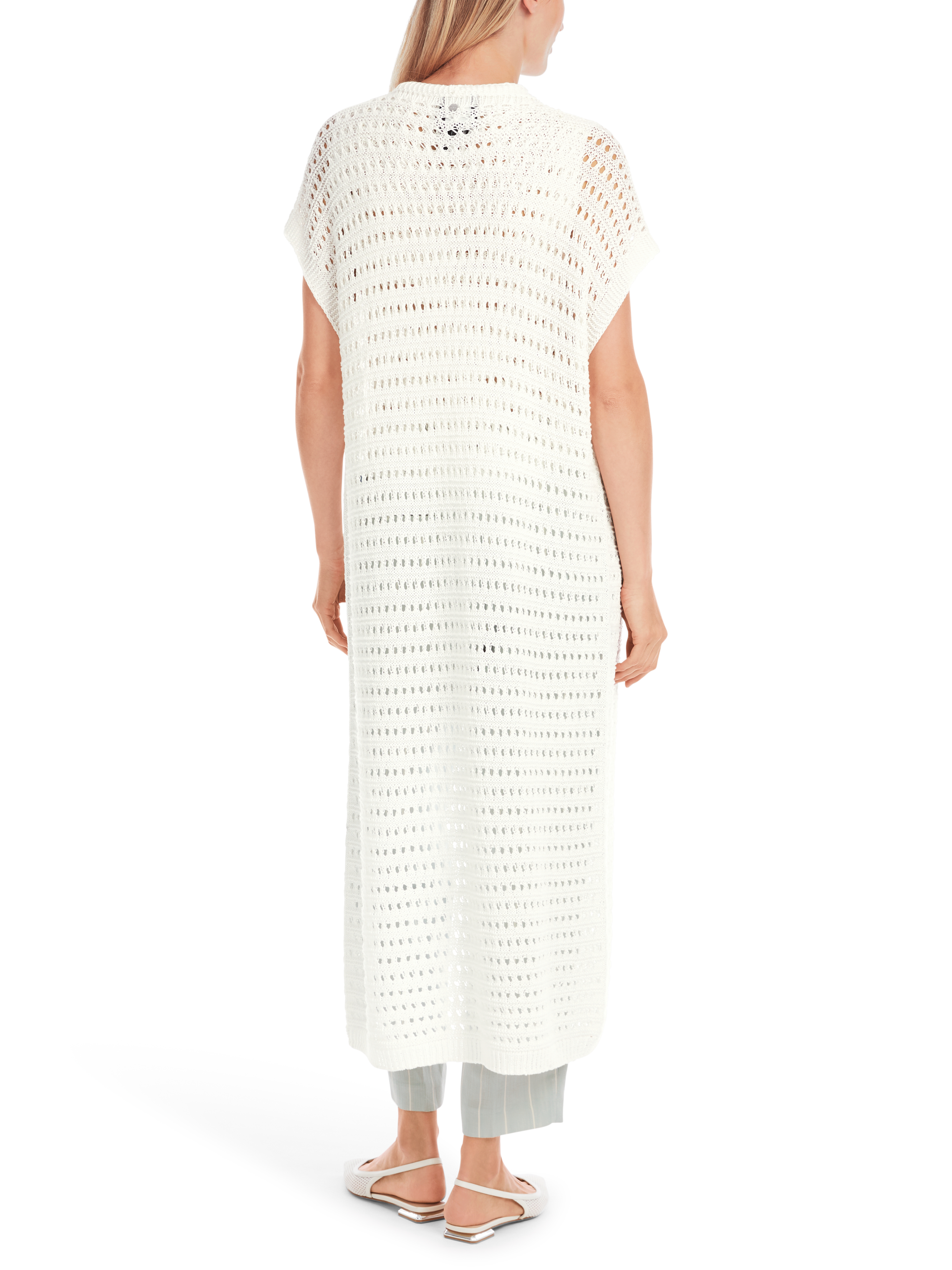 MARC CAIN  YC 37.03 M36 Damen Strick-Weste Weiß