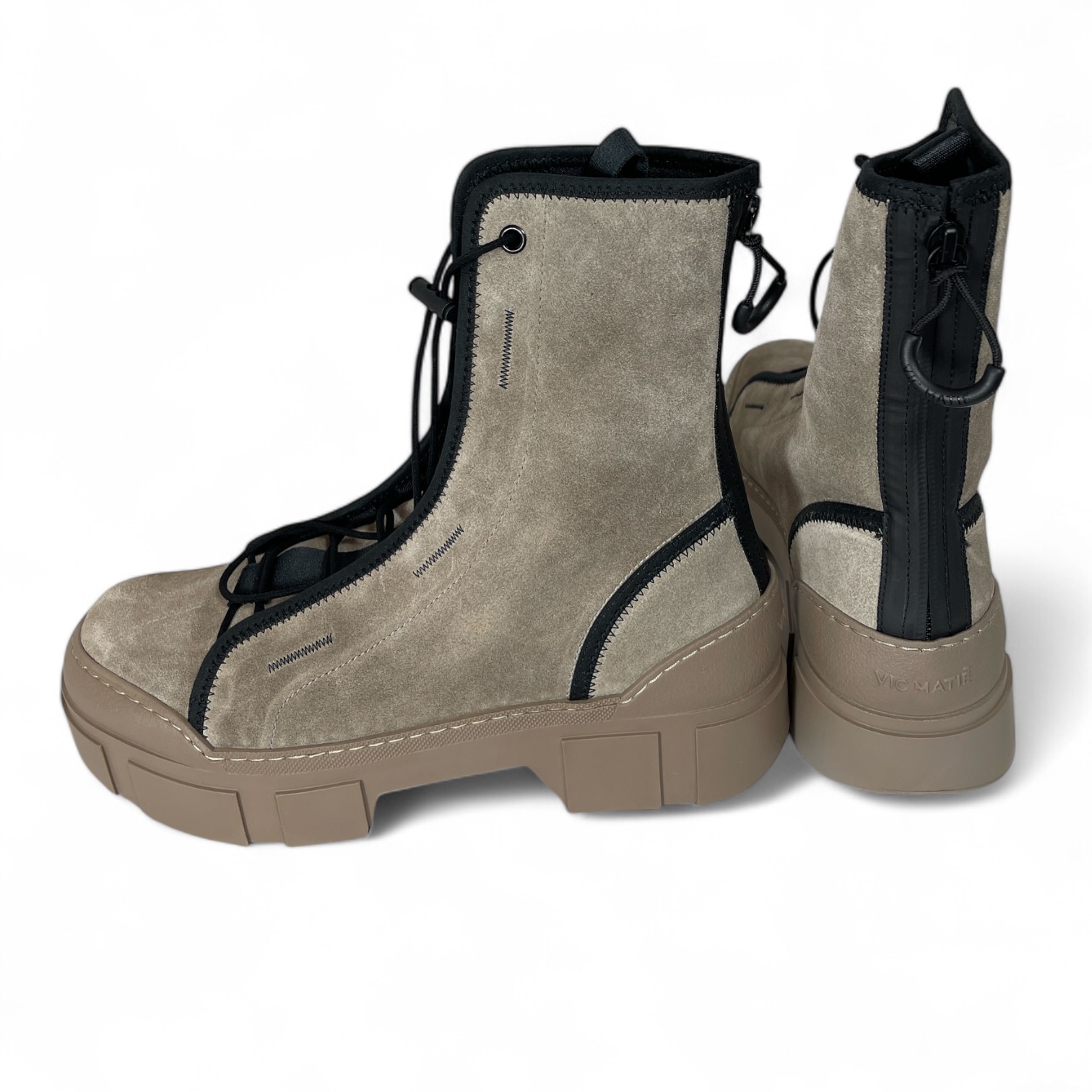 VIC MATIE - 2002 SILVERSTONE DAMEN LEDER BOOTS SUEDE SAFARI 306