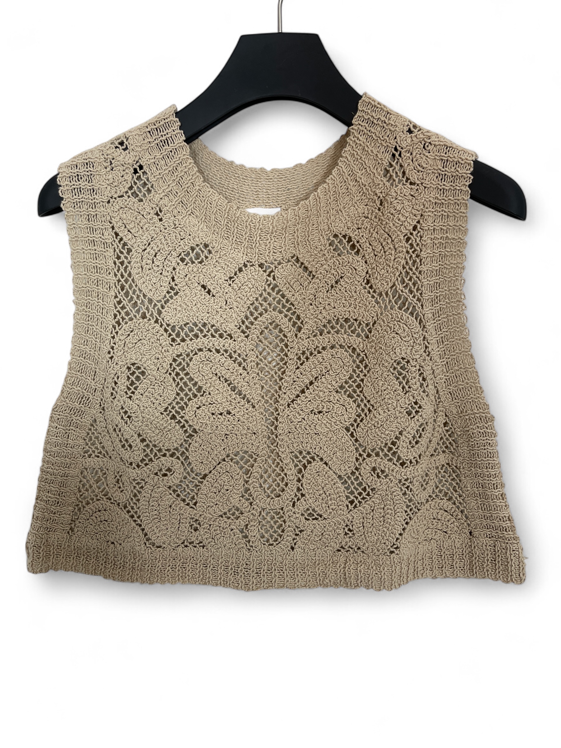 VICOLO 77035D Damen Häkeltop Strick Top VANILLA VICOLO 77035D Damen Häkeltop Strick Top VANILLA