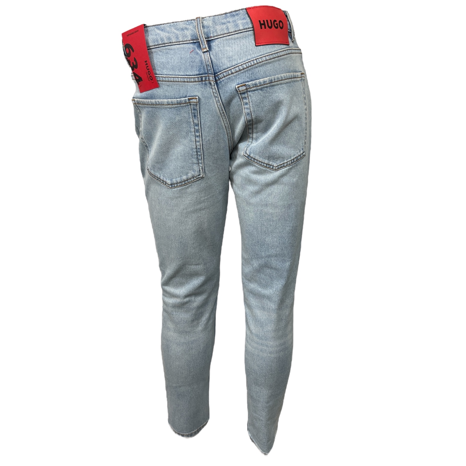 HUGO 50511339  634 10258279 01 Herren Jeans Tapered Light/Pastel Blue