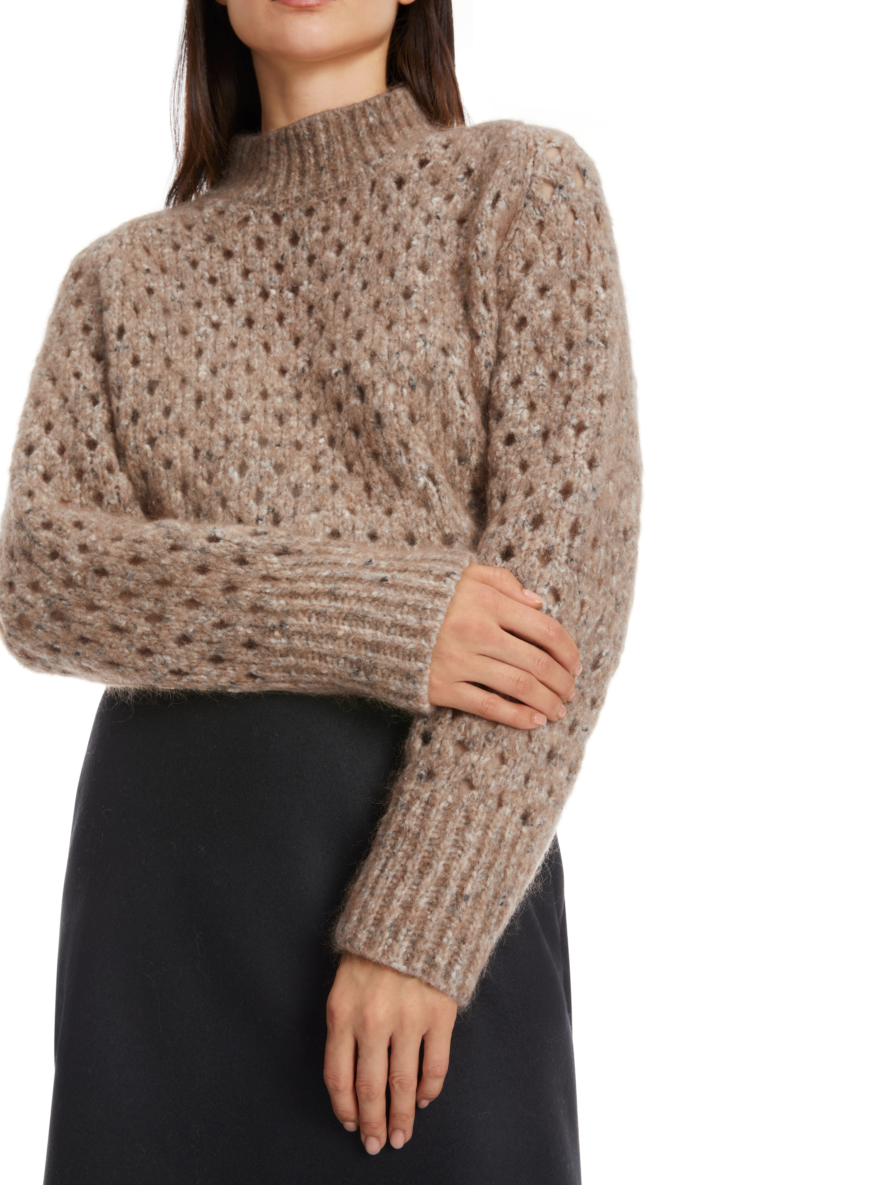 MARC CAIN  XC 41.40 M49 Sweater - Knitted in Germany raffia melange