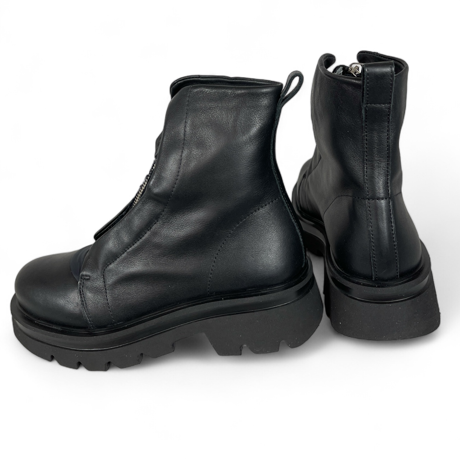 PATRIZIA BONFANTI DOVER - KUNI ZIP VELA DENVER DAMEN LEDER BOOTS SCHWARZ