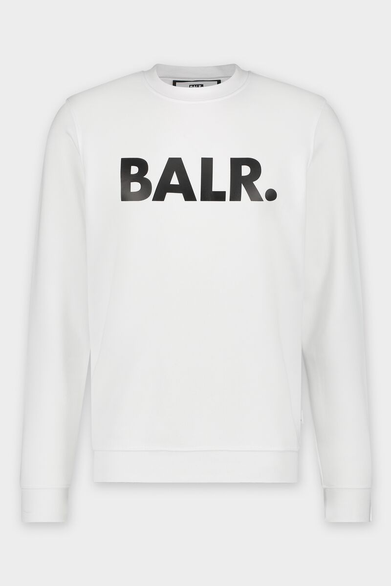 BALR B1262.1022 Pullover  Sweater mit Logoprint BRIGHT WHITE WEIß