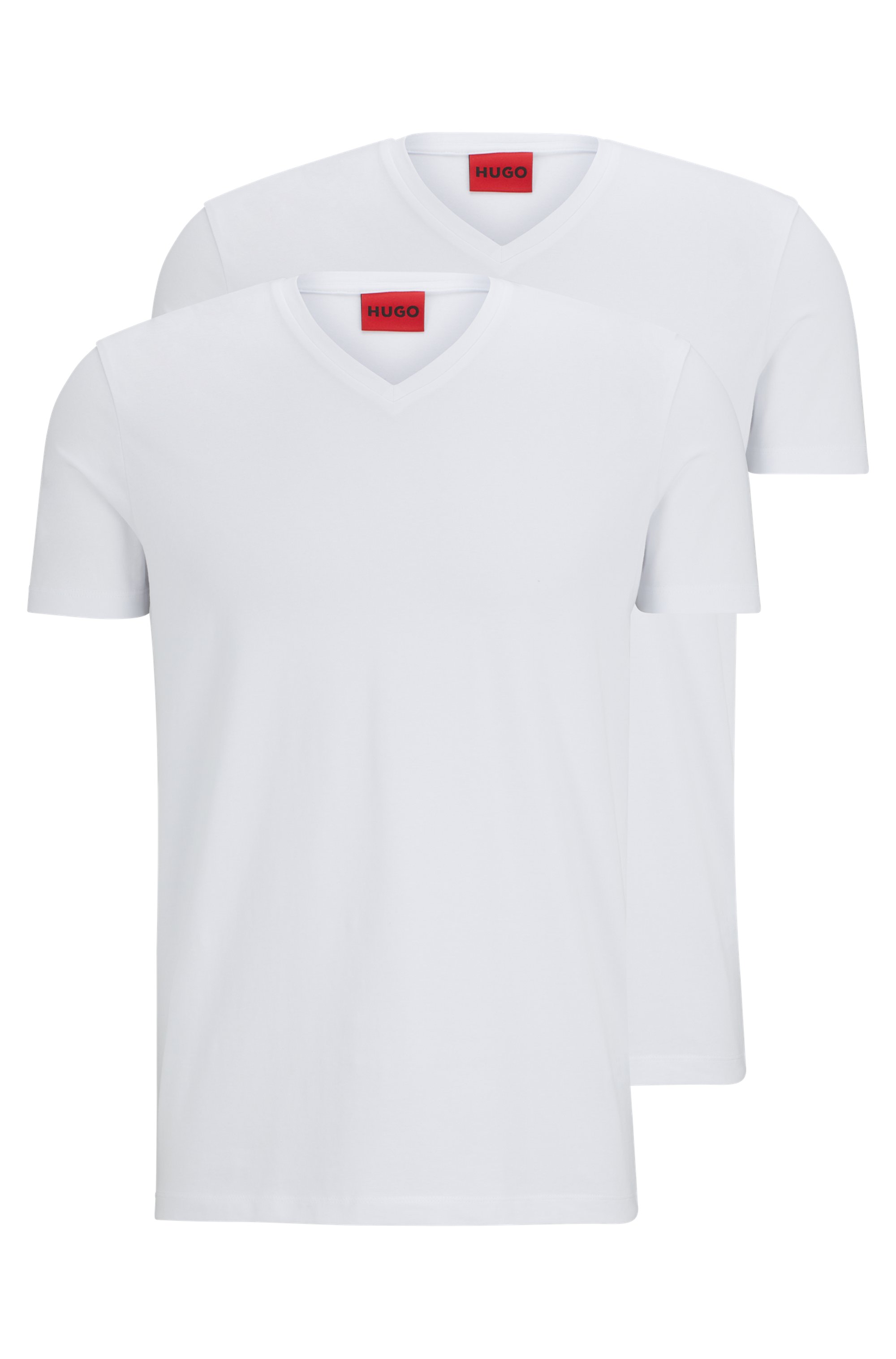 HUGO 50325417 Doppelpack Herren T-SHIRT 10194355 01 Weiß.