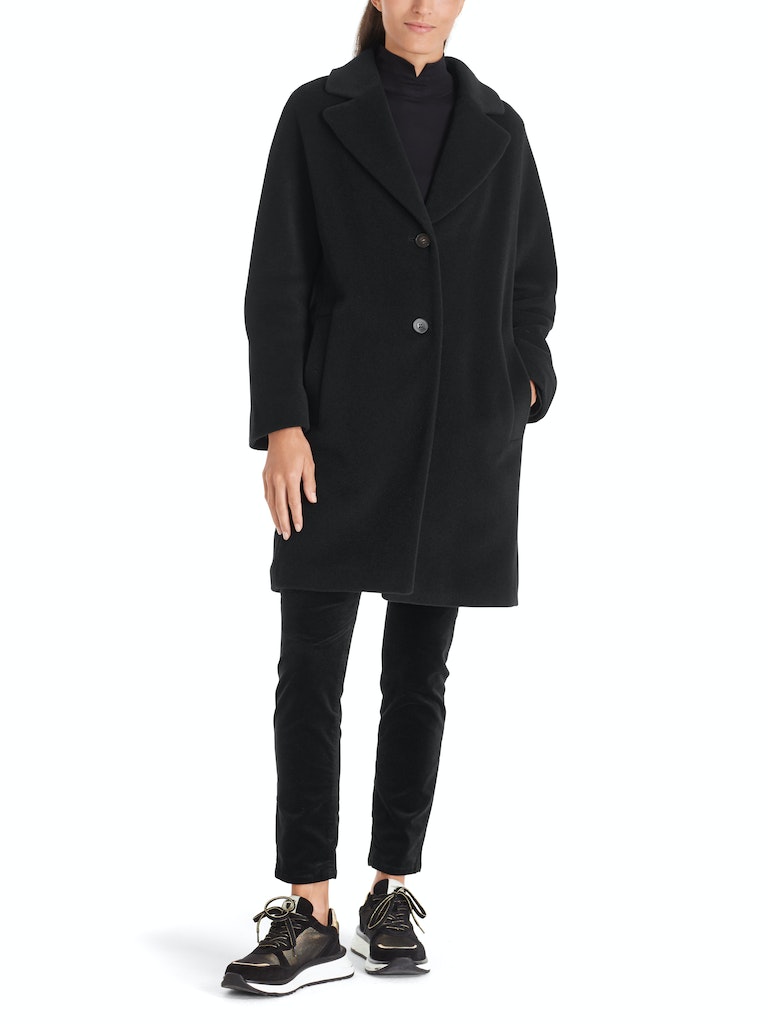 MARC VA 11.05 W10 CAIN Mantel aus Alpaka-Wollmix Black