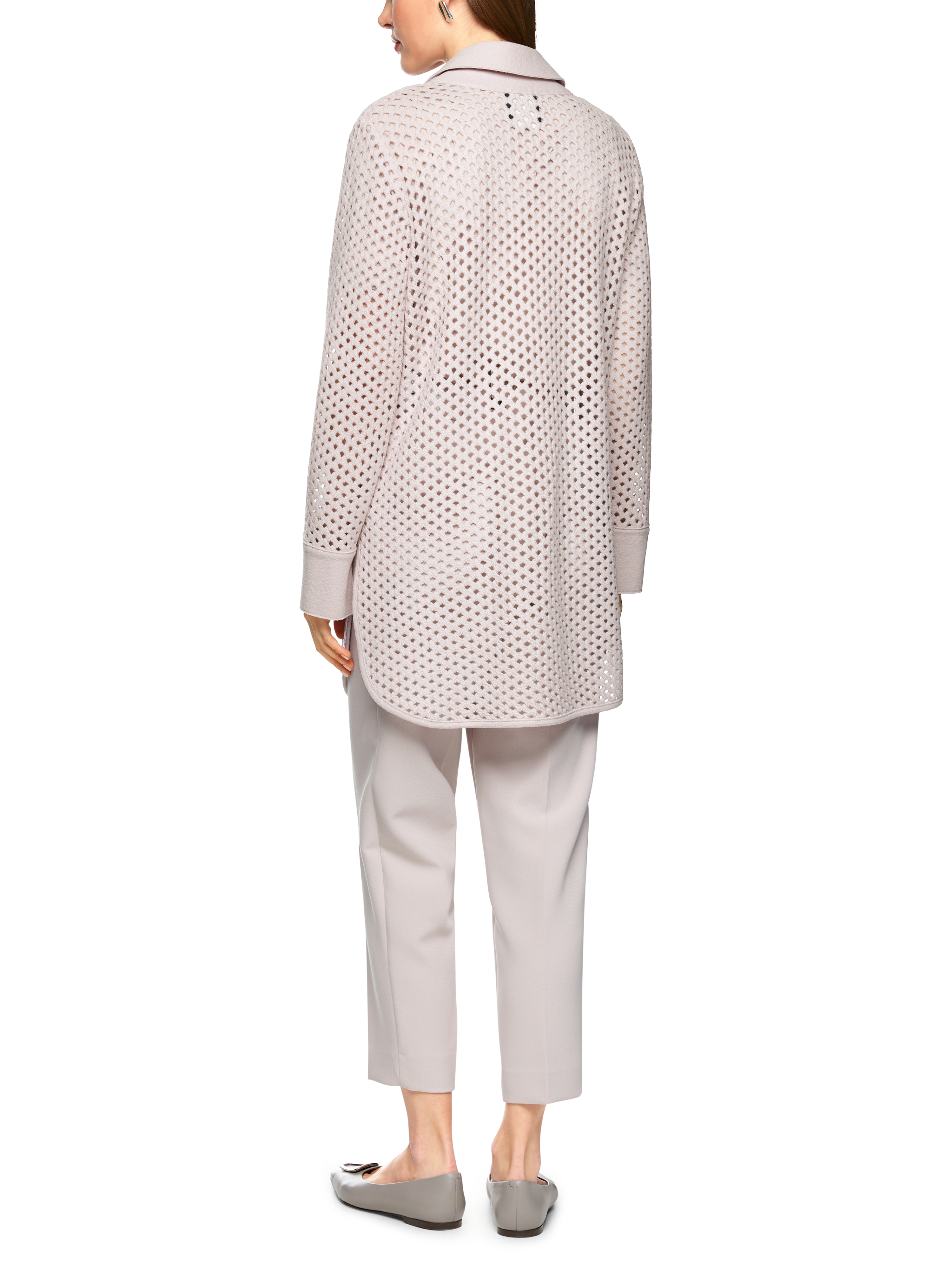 MARC CAIN  ZC 39.03 M17 Gitteroptik-Cardigan Knitted in Germany