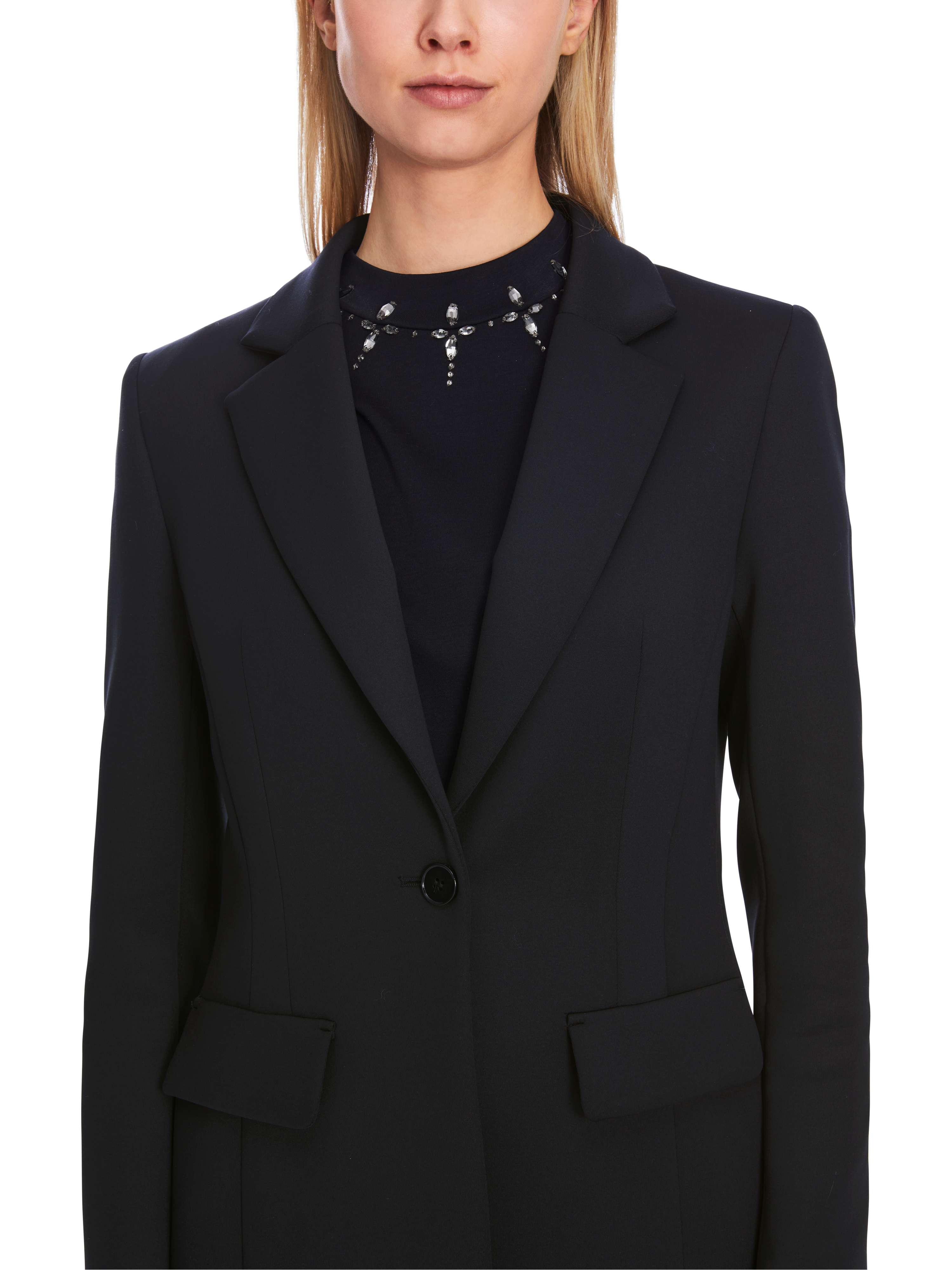 MARC CAIN  XC 34.12 J23 Blazer aus Scuba-Jersey midnight blue