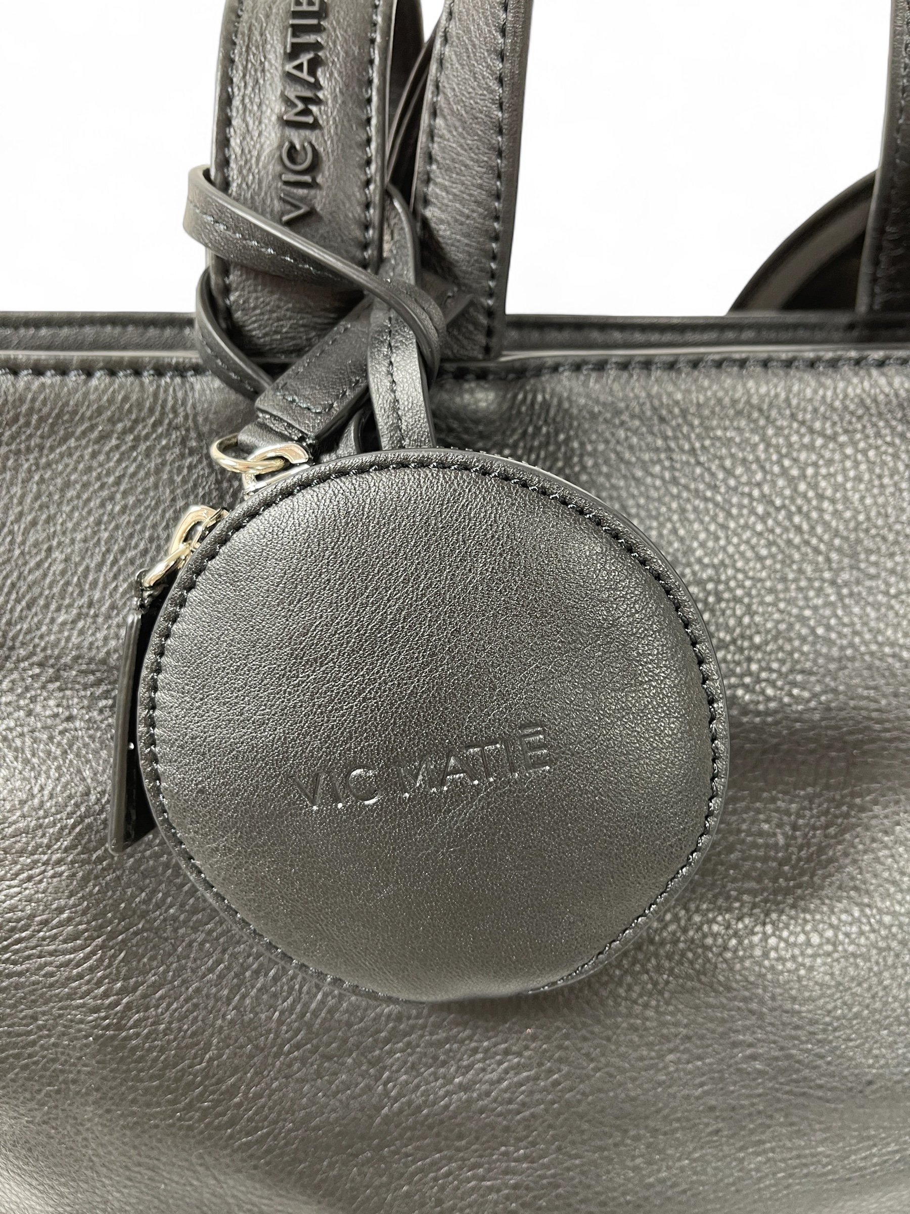 VIC MATIE 0609 TRAVEL Leder Tasche Nero