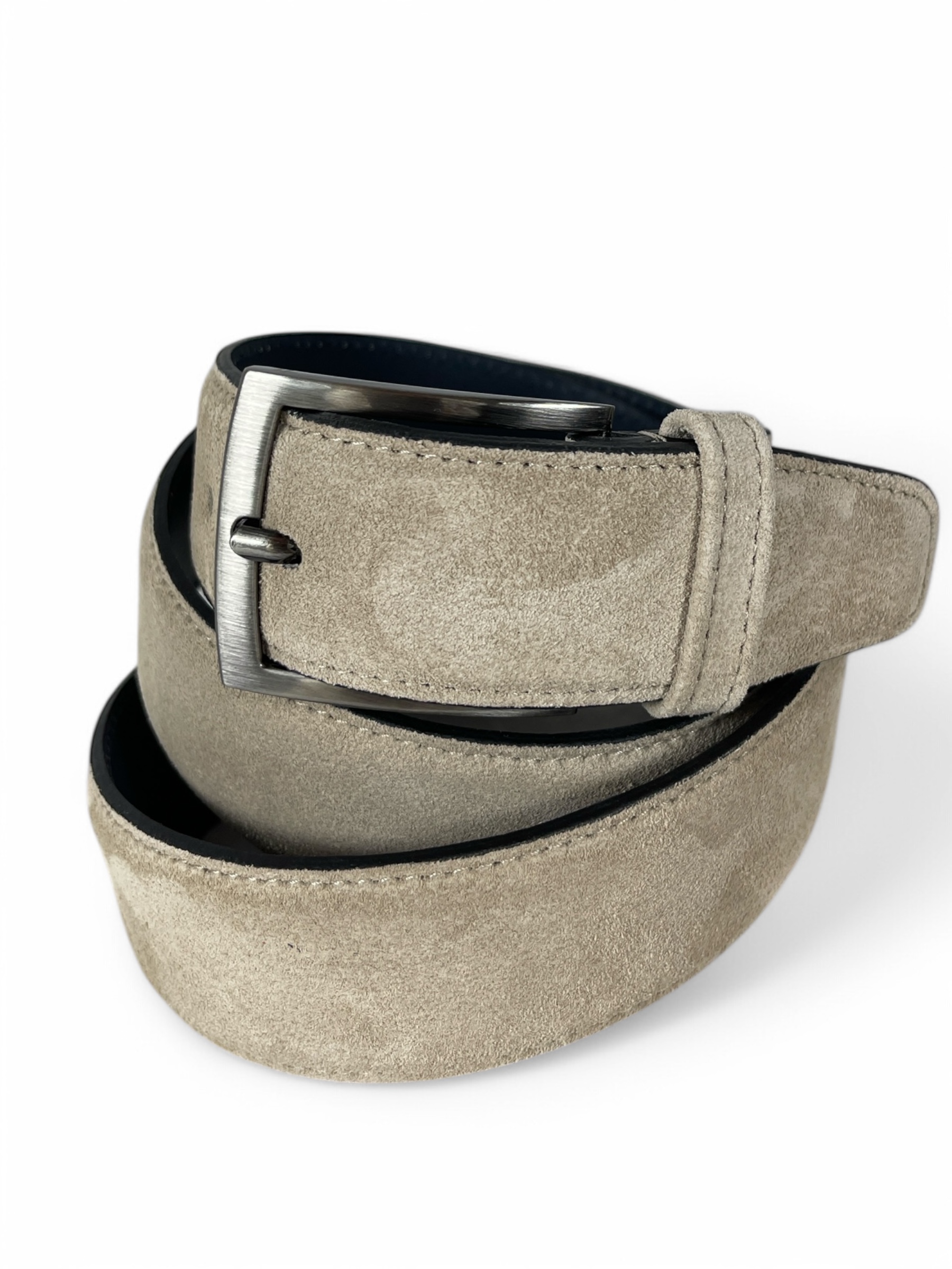 VAN BOMMEL CFM-10092-22-09 Floris Herren Gürtel 3,5 cm  Leder LightBrown Suede