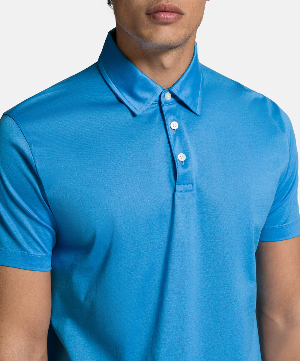BALDESSARINI B4 10022.5083 BLD-Peter Herren Polo-T-Shirt  mediterranian blue
