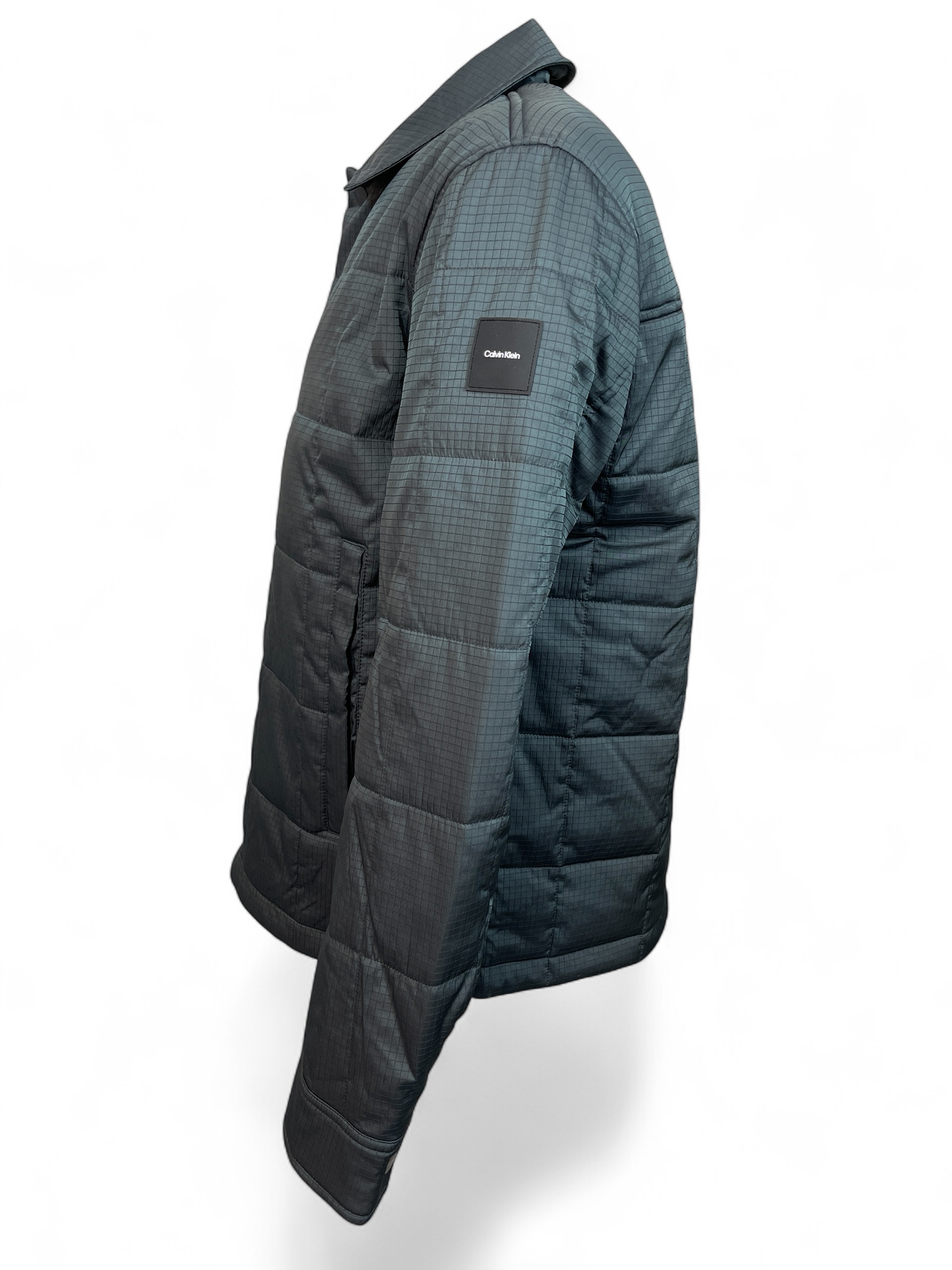 CALVIN KLEIN  K10K114094 RIPSTOP QUILT HEMD-JACKE BLACK