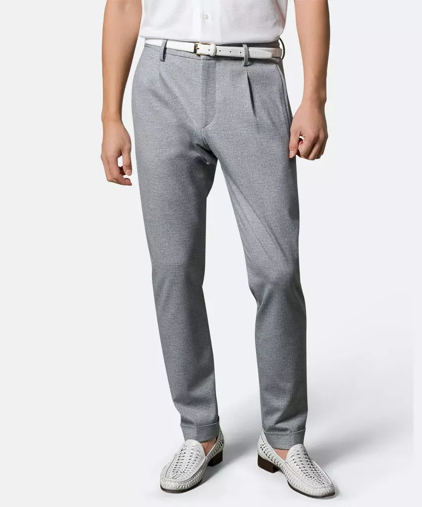 BALDESSARINI B0 19741.9080 Cross-2 Herren Hose quiet shade melange grau BALDESSARINI B0 19741.9080 Cross-2 Herren Hose quiet shade melange grau