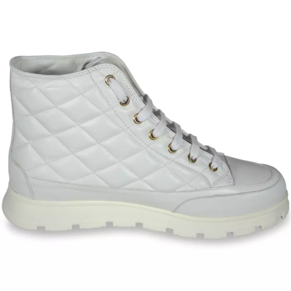 CANDICE COOPER NINJA VITAMINIC BIAN NAPPA BIANCO 2502016-01 Gesteppte Sneaker in Weiß 9105 CANDICE COOPER NINJA VITAMINIC BIAN NAPPA BIANCO 2502016-01 Gesteppte Sneaker in Weiß 9105