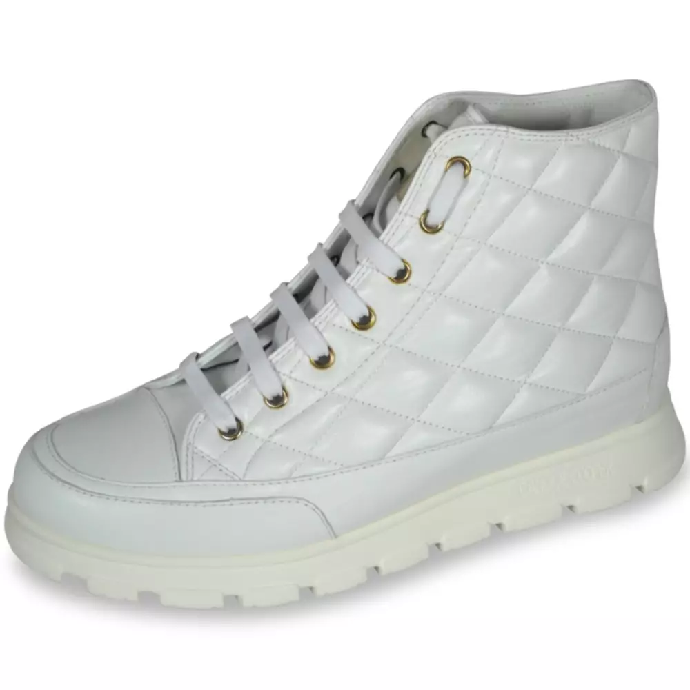 CANDICE COOPER NINJA VITAMINIC BIAN NAPPA BIANCO 2502016-01 Gesteppte Sneaker in Weiß 9105 CANDICE COOPER NINJA VITAMINIC BIAN NAPPA BIANCO 2502016-01 Gesteppte Sneaker in Weiß 9105