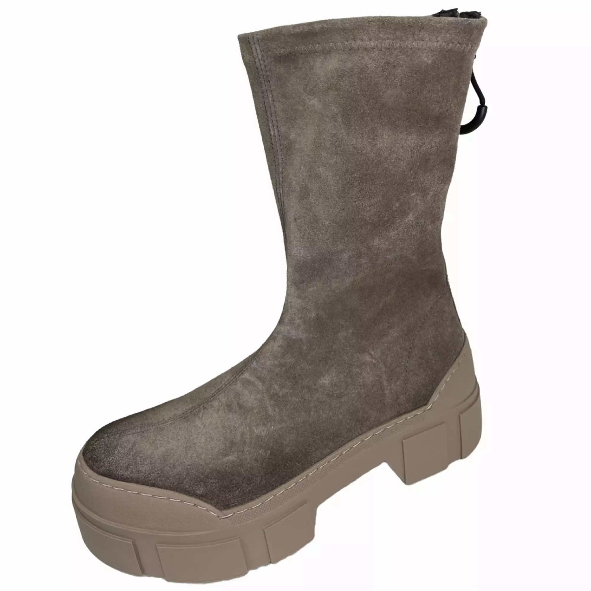 VIC MATIE 4704 VELOURSTR DOVE_GREY Plateaustiefelette Stretchleder Beige VIC MATIE 4704 VELOURSTR DOVE_GREY Plateaustiefelette Stretchleder Beige