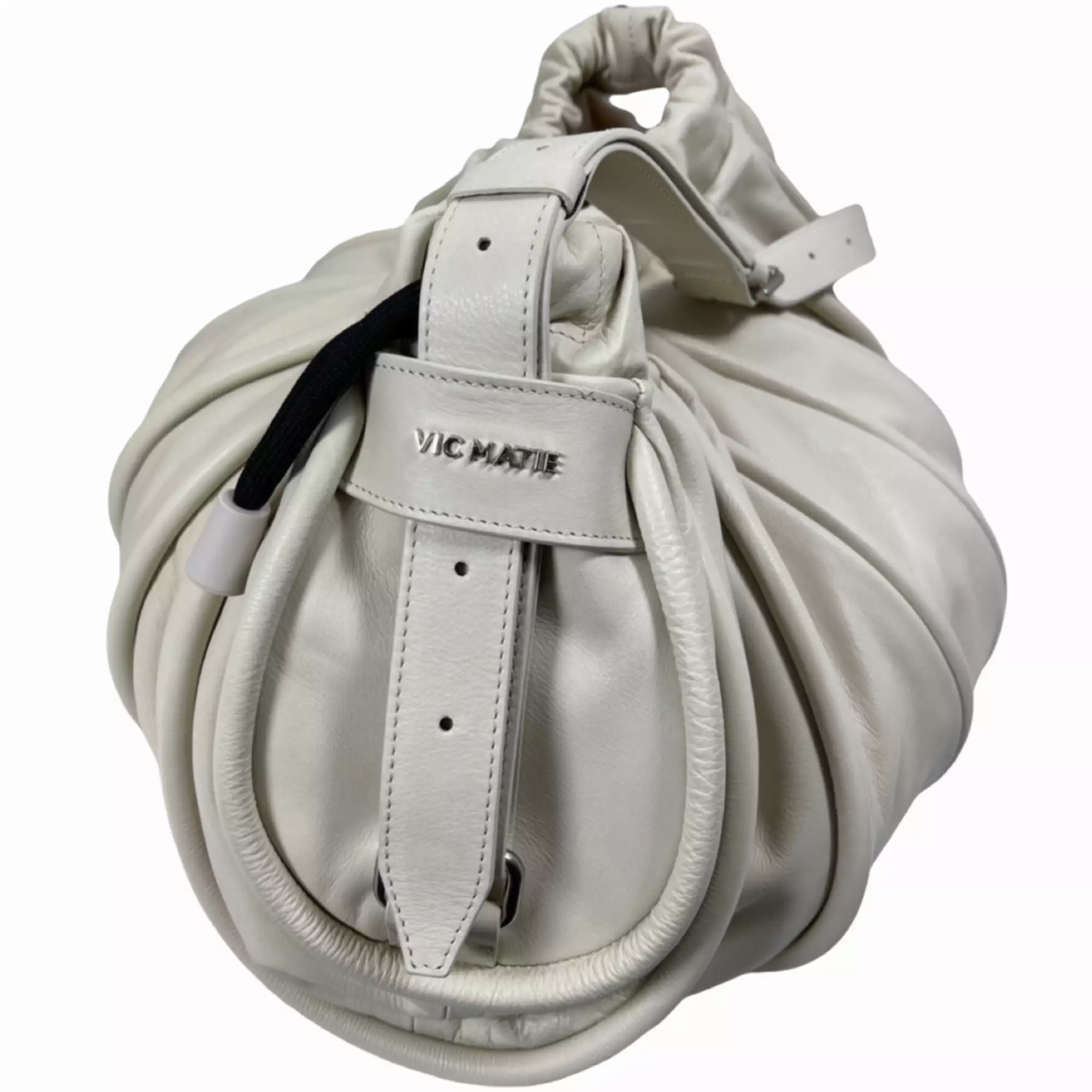 VIC MATIE 0222 TRAVEL Leder Handtasche Off-White VIC MATIE 0222 TRAVEL Leder Handtasche Off-White