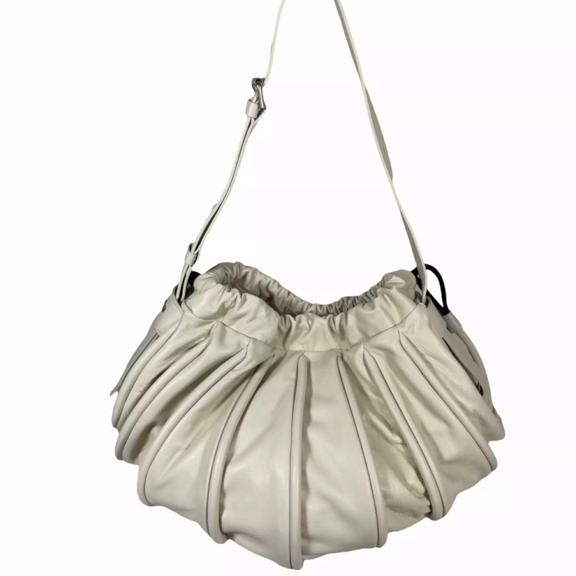 VIC MATIE 0222 TRAVEL Leder Handtasche Off-White VIC MATIE 0222 TRAVEL Leder Handtasche Off-White