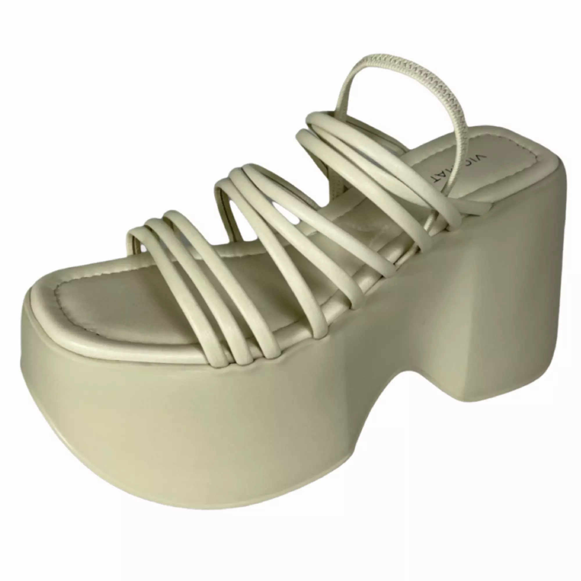 VIC MATIE 6758 TRAVEL Plateau-Sandaletten 11cm Leder hellbeige 112. VIC MATIE 6758 TRAVEL Plateau-Sandaletten 11cm Leder hellbeige 112.