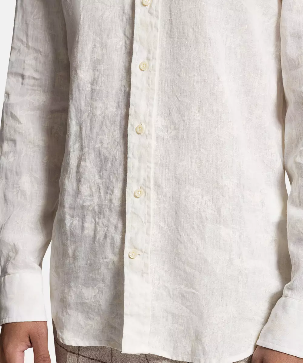 BALDESSARINI B3 10021.3107 BLD-C-Hugh Herren Hemd aus Leinen langer Arm elfenbein beige BALDESSARINI B3 10021.3107 BLD-C-Hugh Herren Hemd aus Leinen langer Arm elfenbein beige