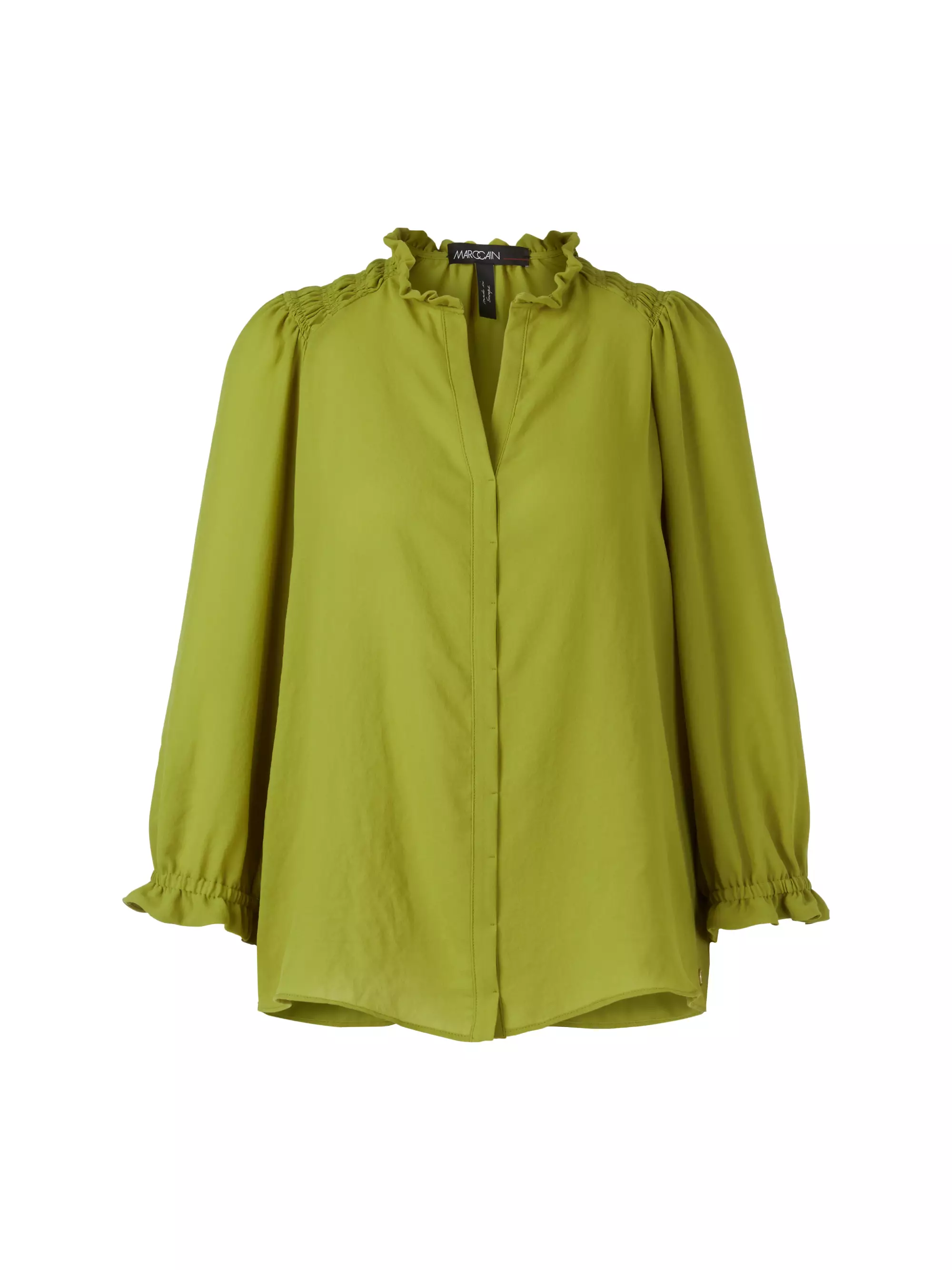 MARC CAIN UC 51.25 W30 Bluse "Rethink Together" deep oliv green grün